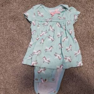 Baby Girl Unicorn Romper